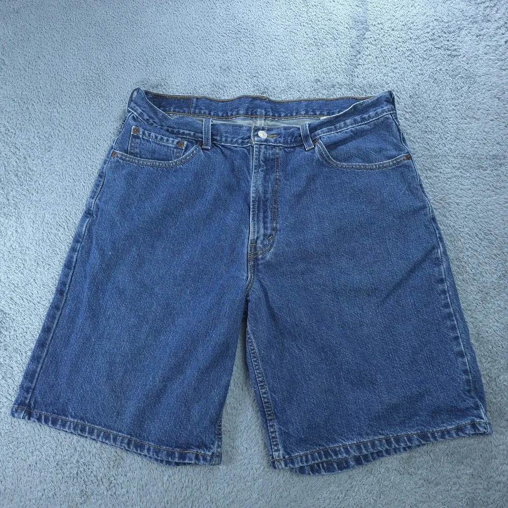 Levi's 550 Denim Shorts Mens 36 Blue Relaxed Fit Medium Wash